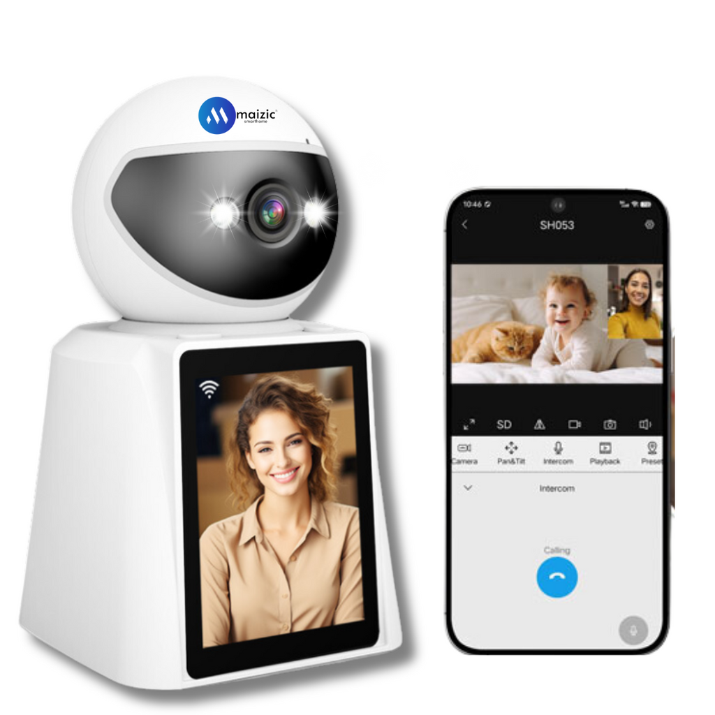 Maizic Smarthome 4MP Ultra Easy Single Click Video Calling WiFi Indoor Camera