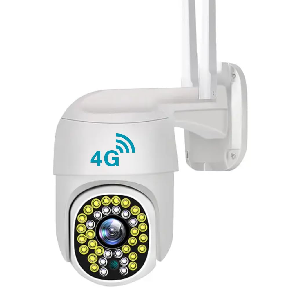 5MP FHD 4G (All sim Support) Wireless Pan Tilt CCTV Camera