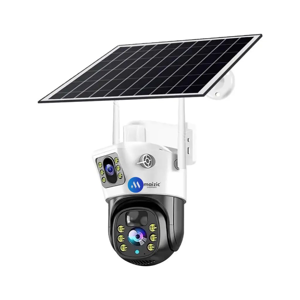 Maizic Smarthome Supercam 4K 2in1 5+5 MP Solar Dual Lens Wi-Fi Camera