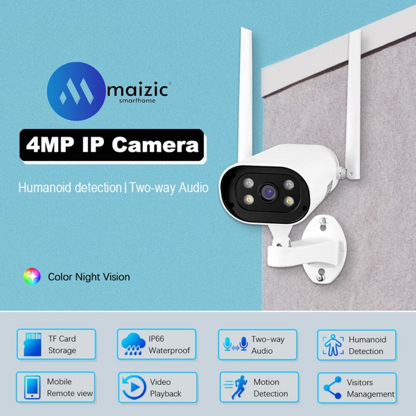 2k HD 4MP Dual-Band WiFi IP Security Video Camera