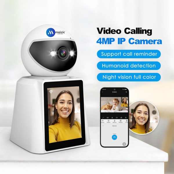 Maizic Smarthome 4MP Ultra Easy Single Click Video Calling WiFi Indoor Camera