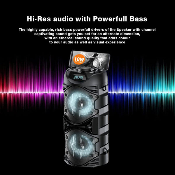 Boom-Beat Party Speaker with Hi-Res Audio and Powerful Bass for Theater Like Experience