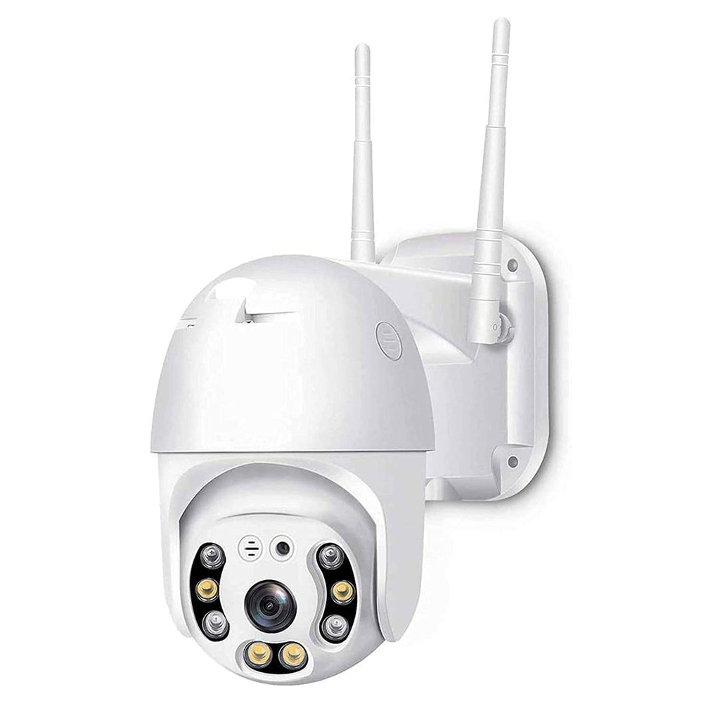 Full HD1080P Wi-Fi IP66 PTZ v380 PRO Camera Pan Tilt Surveillance Camera, Two Way Audio/Motion Detection/Best Night Vision/Waterproof CCTV Camera Support Upto 128G SD,White