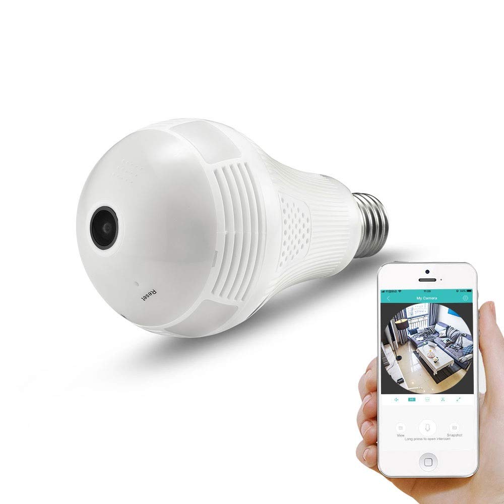 Hidden Camera Bulb Security Camera